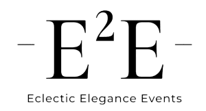 A black and white logo for the eclectic elegance event.